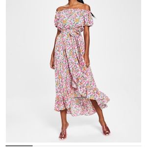 Bar III off the shoulder floral dress